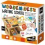 Birou din lemn cu diverse activitati educative de a scrie si desena 3-6 ani